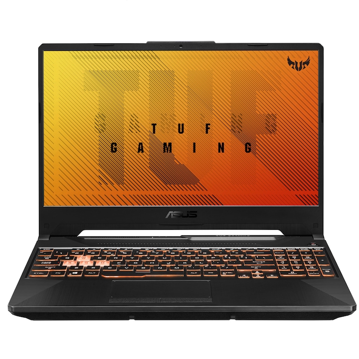 Asus TUF Gaming F15 FX506LH-HN004 15.6 FullHD 144Hz laptop, Intel® Core™ i5-10300H, 8GB, 512GB SSD, GeForce® GTX 1650 4GB, FreeDOS, Magyar billentyűzet, Fekete