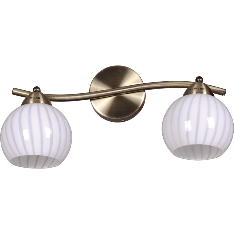 Aplica Kaja Atria, 2xE14, Maro bronz/Alb