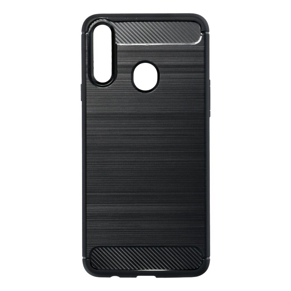 Husa TPU Forcell Carbon pentru Samsung Galaxy A20s, Neagra