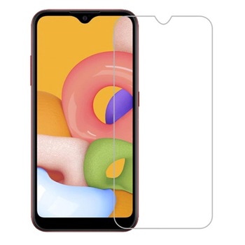 Folie protectie din Sticla securizata compatibila cu Samsung Galaxy A01 (Transparenta) Duritate 9H Folie protectie din Sticla securizata compatibila cu Samsung Galaxy A01 (Transparenta) Duritate 9H