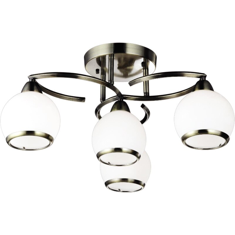 Lustra Kaja, Model RETRO, 4 x E27, K-JSL-6084/4 AB, Seria LARA, Aramiu/Alb