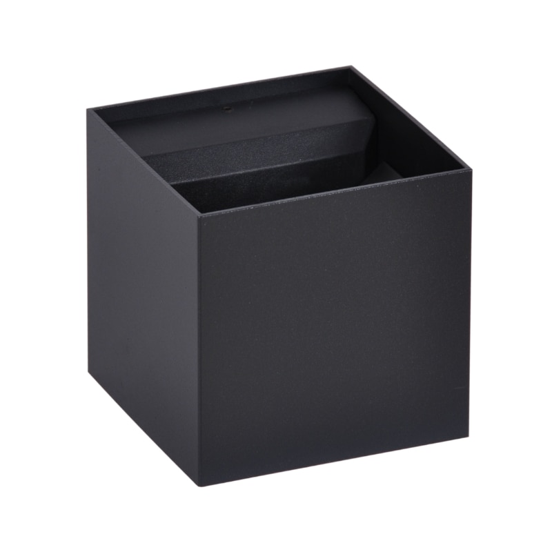 Aplica de exterior, Stil modern, Kaja Brick, 2 x LED, Negru