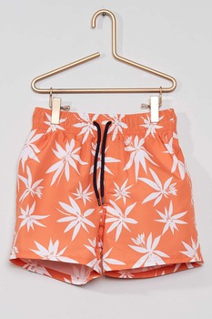 KIABI, Pantaloni scurti de baie cu imprimeu, Oranj/Alb KIABI, Pantaloni scurti de baie cu imprimeu, Oranj/Alb