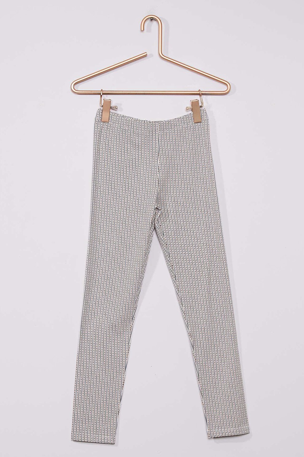 KIABI, Colanti de jerseu cu model, Alb/Negru/Maro camel