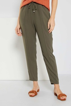 KIABI, Pantaloni cu snur in talie, Kaki KIABI, Pantaloni cu snur in talie, Kaki