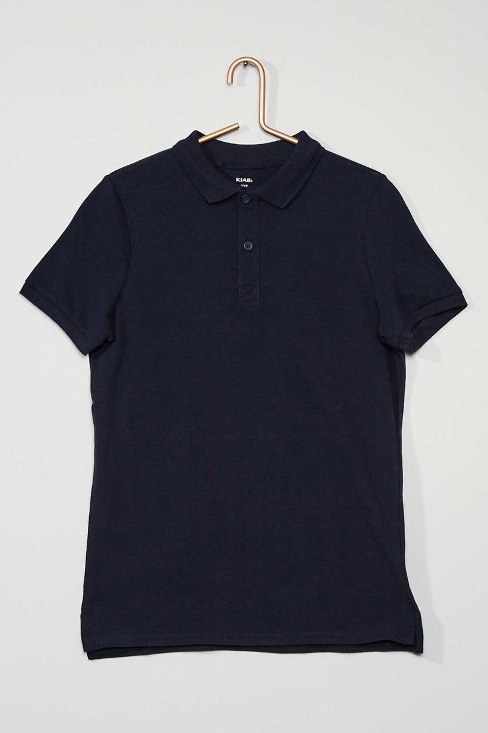 KIABI, Tricou polo de bumbac, Bleumarin, 169-175 CM