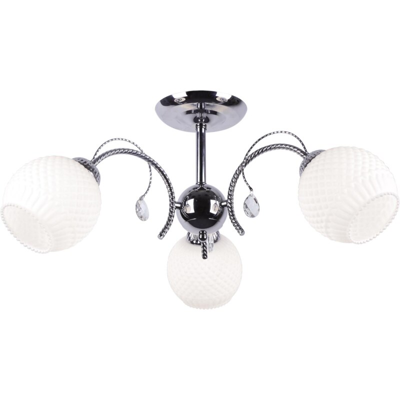 Lustra Kaja, BRYLANT, 3 x E27, K-JSL-6554/3 CHR, Seria SUSAN, Finisaj cromat, Argintiu