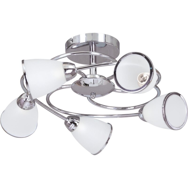 Lustra Kaja, Model Candelabru, K-JSL-6059/5 CHR, Seria PLATO I, 5 x E14, Finisaj cromat, Argintiu