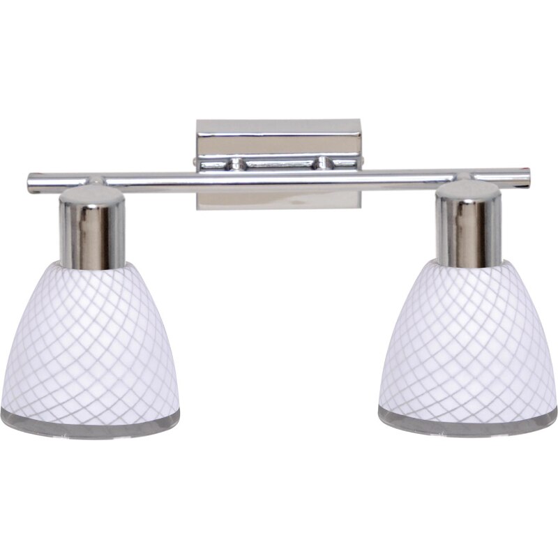 Aplica Kaja Roma, 2xE14, Alb/argintiu