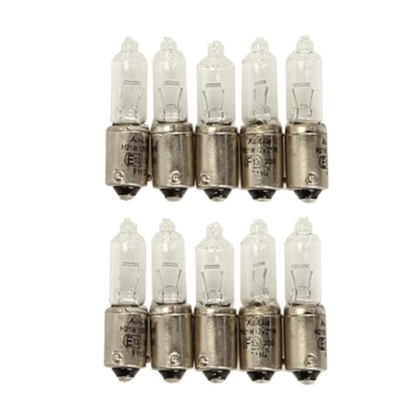 Set 10 becuri semnalizare, RMS, 12V-21W, halogen, omologate