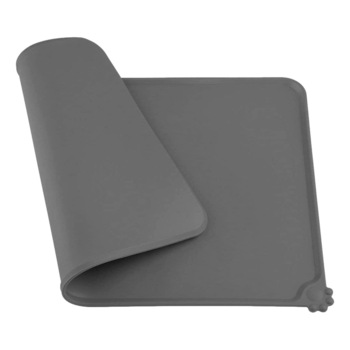 Covoras Silicon FizioTab® pentru Animale, Suport Castroane Hranire si Boluri pentru Caini si Pisici, Gri Covoras Silicon FizioTab® pentru Animale, Suport Castroane Hranire si Boluri pentru Caini si Pisici, Gri