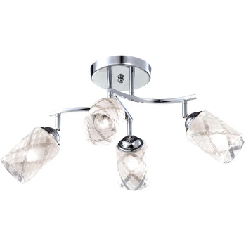 Lustra Kaja, Model Candelabru, K-JSL-6090/4 CHR, Seria ALIX, 4 x E14, Argintiu Lustra Kaja, Model Candelabru, K-JSL-6090/4 CHR, Seria ALIX, 4 x E14, Argintiu