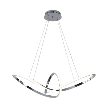 Pendul LED, Kaja, Model K-8068, Seria ANSARI, 90 cm, 4000K, Argintiu Pendul LED, Kaja, Model K-8068, Seria ANSARI, 90 cm, 4000K, Argintiu
