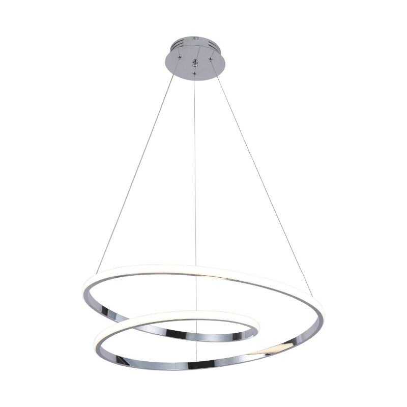 Pendul LED Showroom, Kaja, Model K-8049, Seria ILUSION CHROM, 90 cm, Argintiu