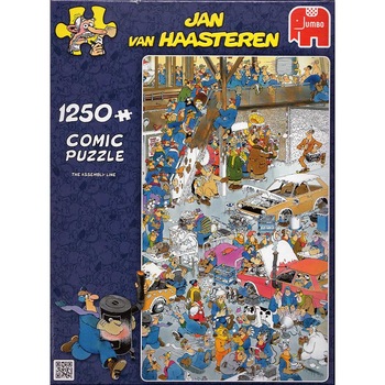 Puzzle Jan Van Haasteren On The Assembly Line 1000 de Piese 60 x 90 cm Puzzle Jan Van Haasteren On The Assembly Line 1000 de Piese 60 x 90 cm