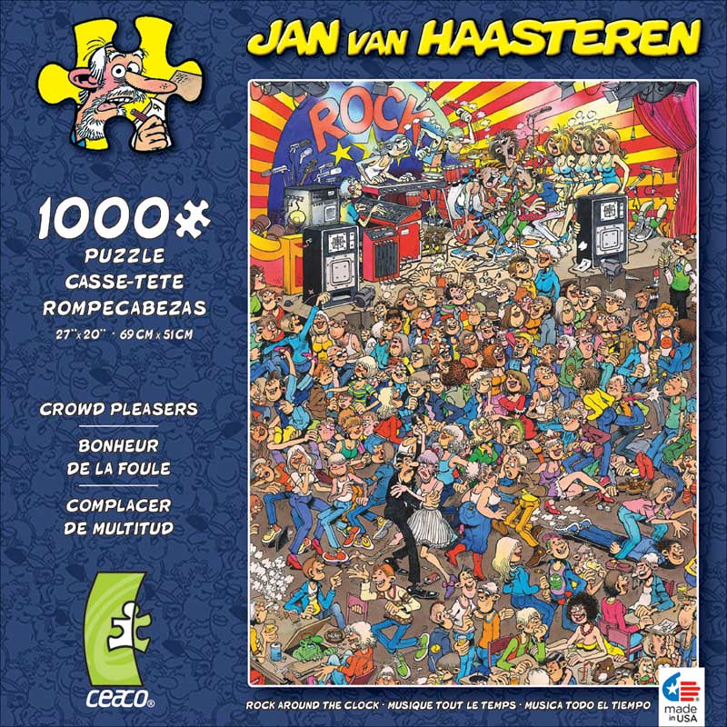 Puzzle Jan Van Haasteren Rock Around The Clock 1000 de piese 69 x 51 cm