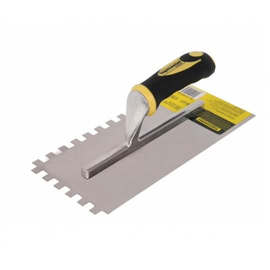 Gletiera maner plastic 280x120mm cu dinti 8x8, Topmaster, 320127