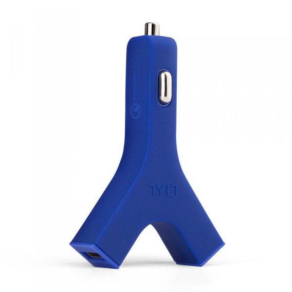 Incarcator Auto Rapid TYLT Y-CHARGE Quick Charger 2x USB, 4800 mAh - Blue