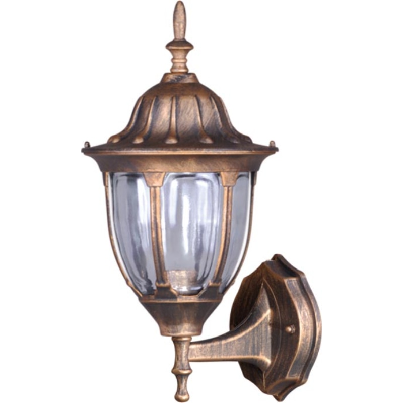 Aplica de exterior tip felinar Kaja Vasco, 1xE27, Maro bronz