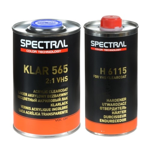 Set NOVOL Spectral Lac Klar 565 VHS 1.00 L si intaritor H6115 0.5L