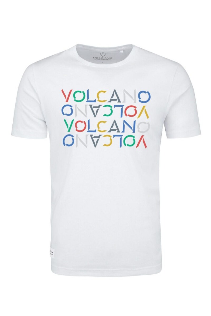 Tricou T-KULER, Volcano, Bumbac, Alb