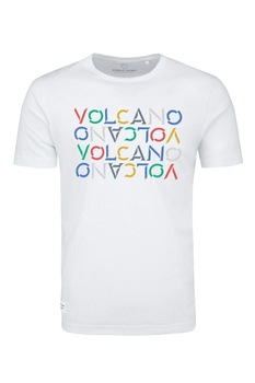 Tricou T-KULER, Volcano, Bumbac, Alb Tricou T-KULER, Volcano, Bumbac, Alb
