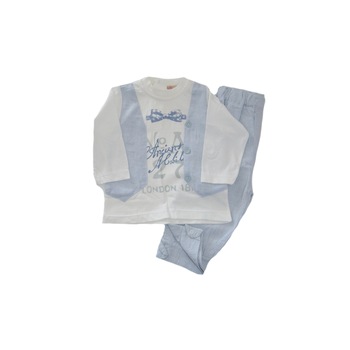 Compleu 3 piese pentru baieti Cassiope 471080-74, Albastru 74 CM Compleu 3 piese pentru baieti Cassiope 471080-74, Albastru 74 CM