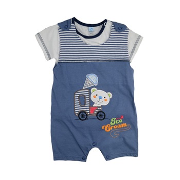 Compleu 2 piese de vara pentru baieti Koala Ice Cream 04-366B, Bleumarin 68 cm Compleu 2 piese de vara pentru baieti Koala Ice Cream 04-366B, Bleumarin 68 cm