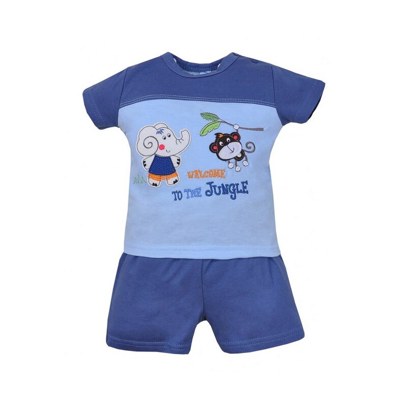 Compleu 2 piese de vara pentru baieti Koala Jungle 04-070B, Bleumarin 1964