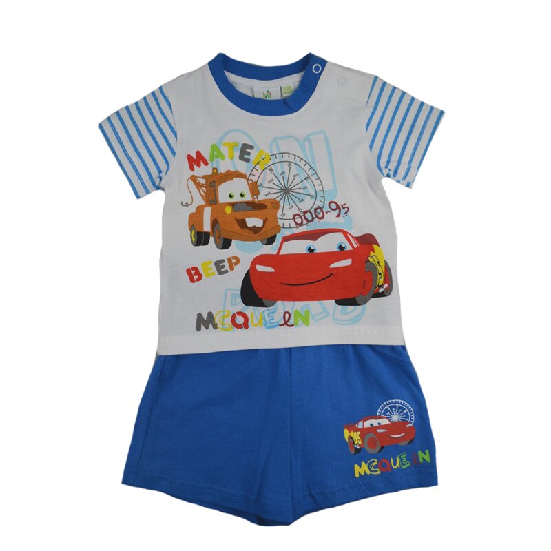 Compleu 2 piese de vara pentru baieti Disney DISK-JTSET41151, Bleumarin 68-74 cm