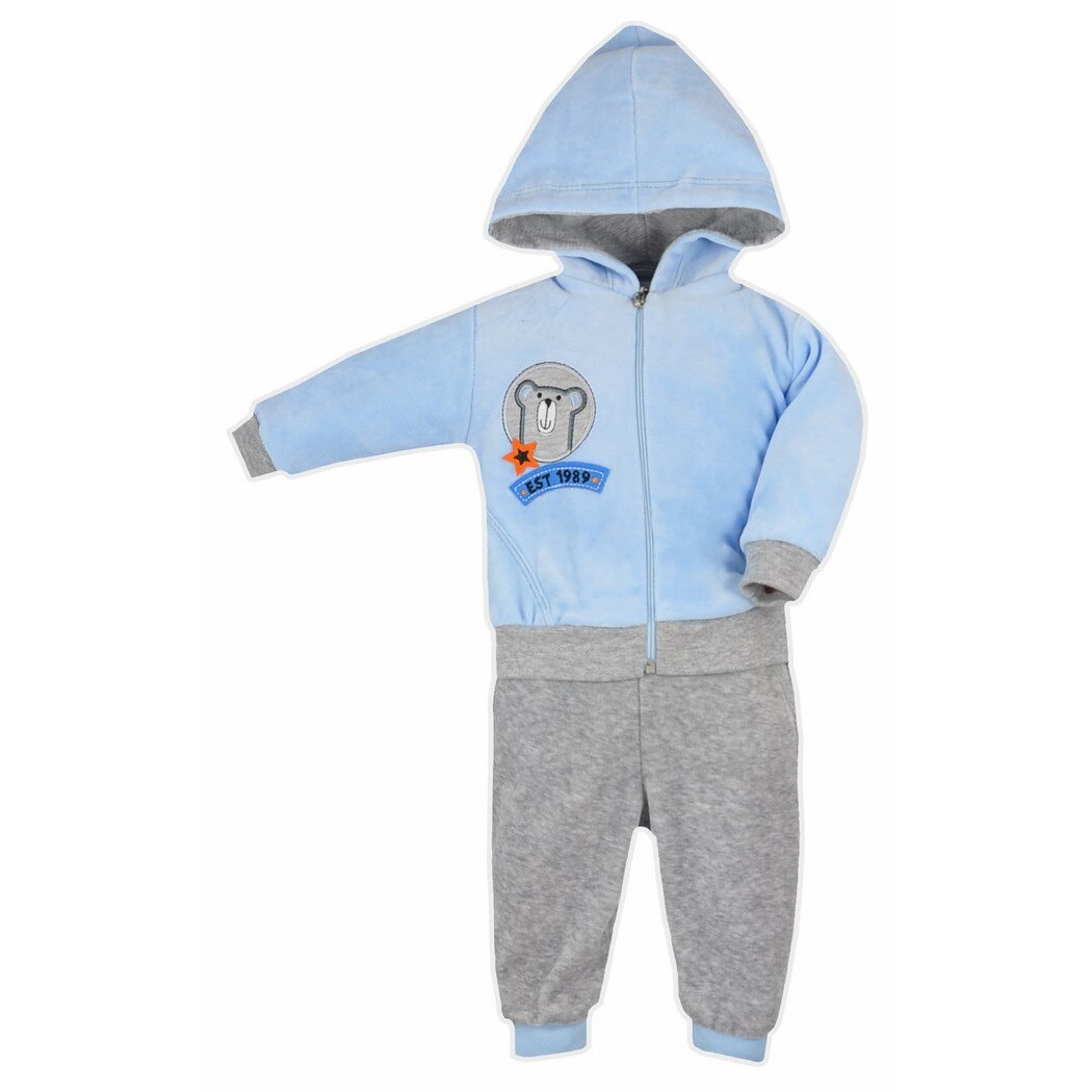Compleu 2 piese pentru baieti Koala Wesoly Mis 3647-AL1-86, Albastru 86 CM
