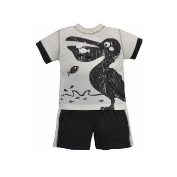 Compleu 2 piese tricou si pantaloni scurti pentru baieti Koala Podwodny Swiat 05-234C-80 cm, Crem 80 CM Compleu 2 piese tricou si pantaloni scurti pentru baieti Koala Podwodny Swiat 05-234C-80 cm, Crem 80 CM