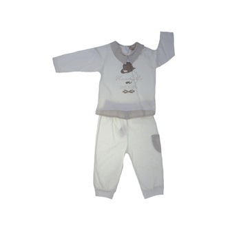 Compleu 2 piese pentru baieti Cassiope 471079-80, Crem 1004 Compleu 2 piese pentru baieti Cassiope 471079-80, Crem 1004