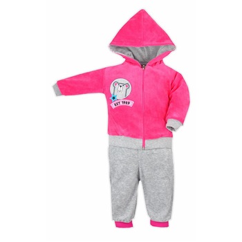 Compleu 2 piese pentru fete Koala Wesoly Mis 3647-F, Fucsia 74 cm Compleu 2 piese pentru fete Koala Wesoly Mis 3647-F, Fucsia 74 cm