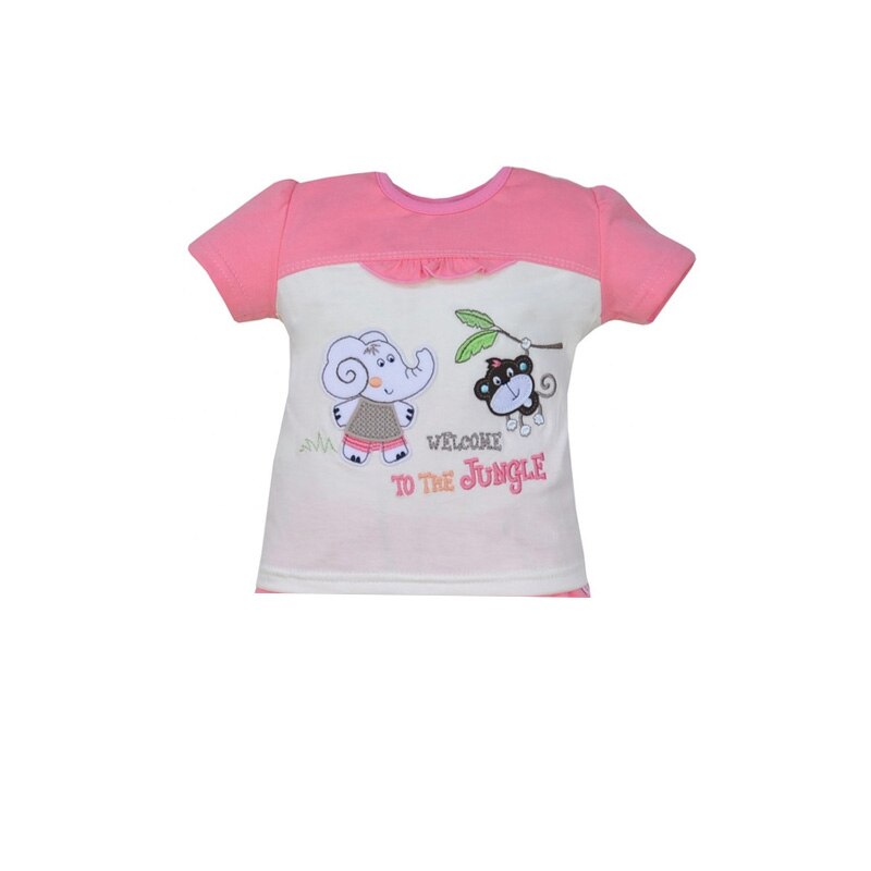 Compleu 2 piese de vara pentru fete Koala Jungle 04-084RC, Crem 4197