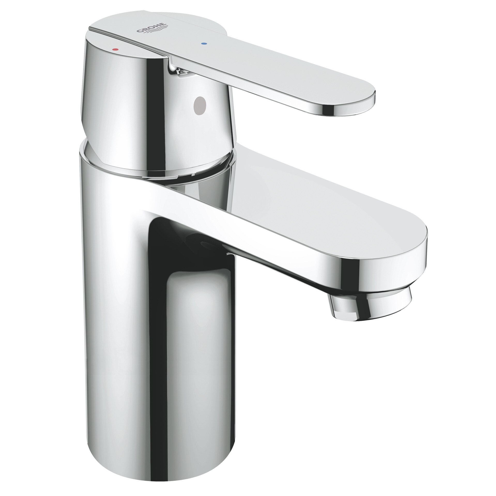 Baterie lavoar Grohe Get 23586000, 3/8'', marimea S, monocomanda, push to open, crom