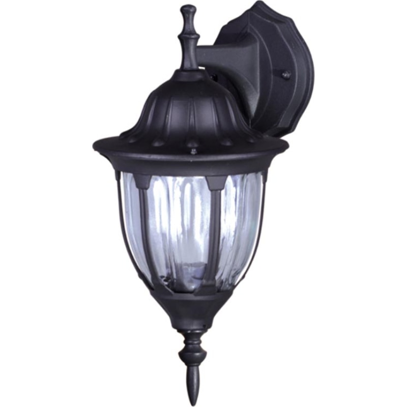 Aplica de exterior tip felinar Kaja Vasco, Stil de epoca, 1xE27, 36cm, Negru