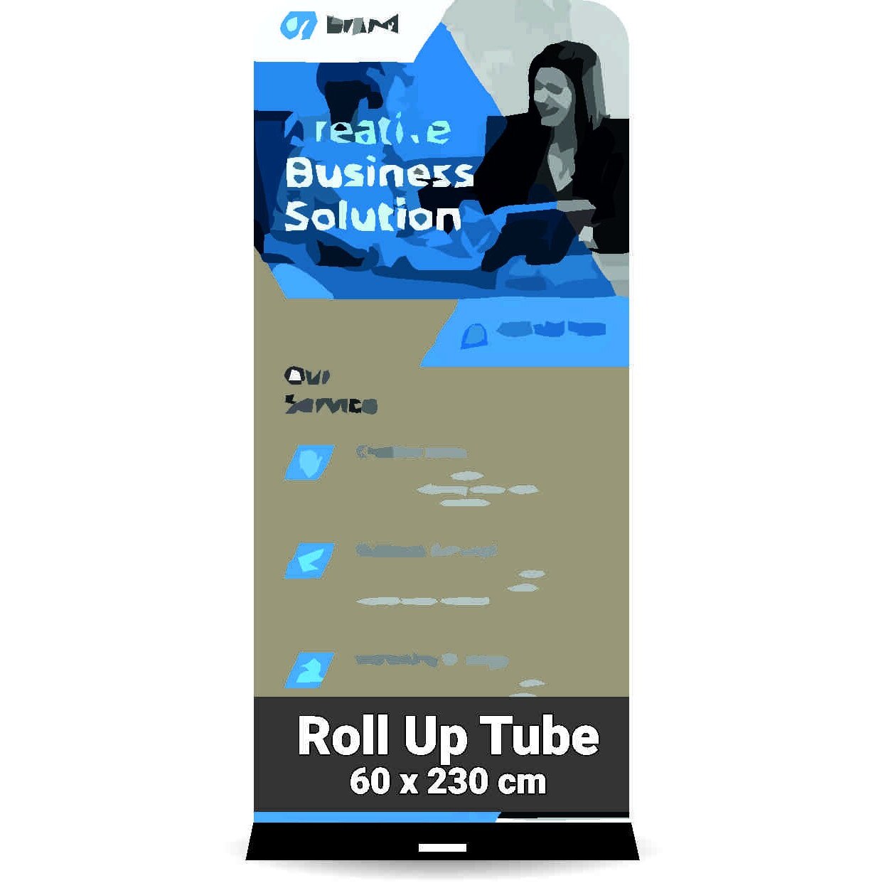 Sistem Roll-up TUBE / 60 x 230 cm