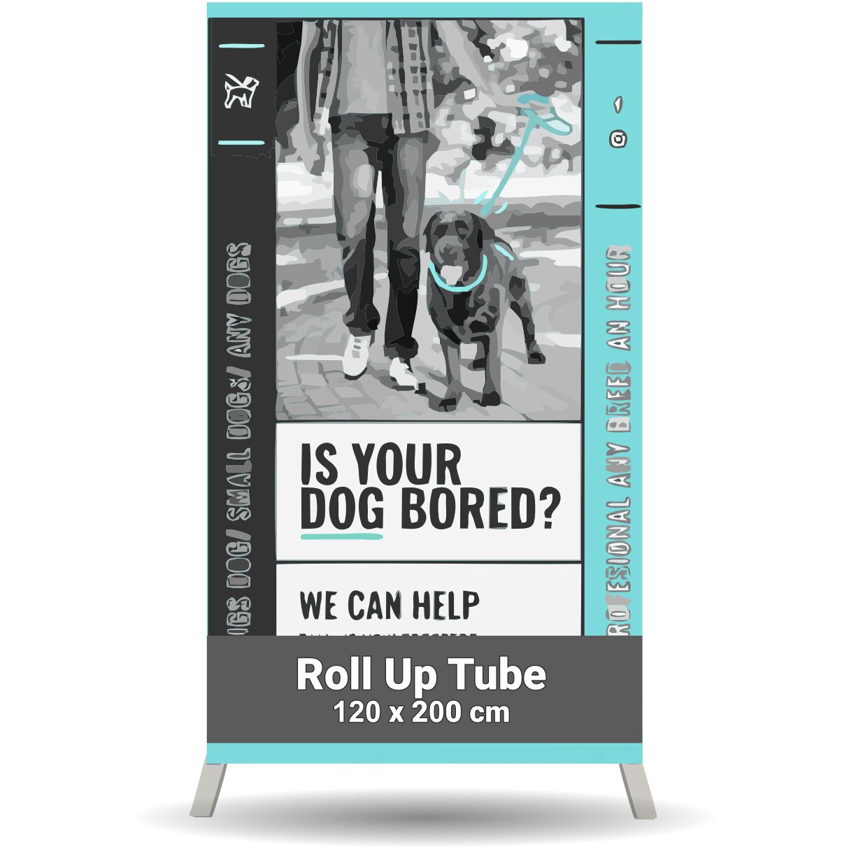 Sistem Roll-up TUBE - Economic / 120 x 200 cm