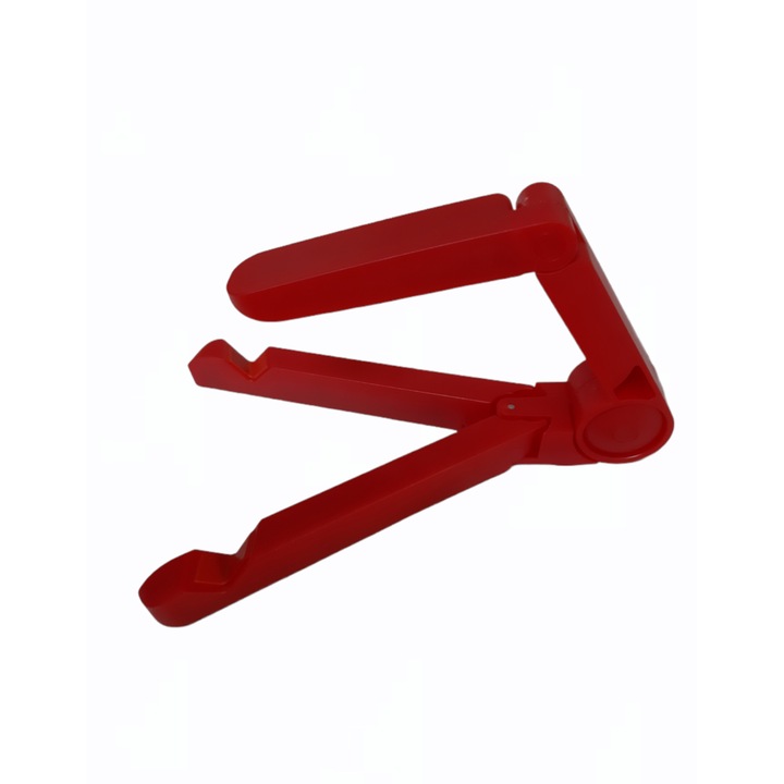 EVTrend® univerzális táblagép vagy telefontartó asztalhoz, összecsukható, rugalmas, hordozható, piros