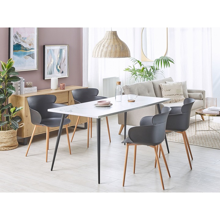 Fekete étkezőszék kétdarabos szettben SUMKLEY