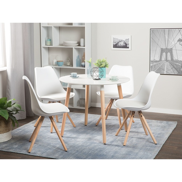 Fehér étkezőszék kétdarabos szettben DAKOTA