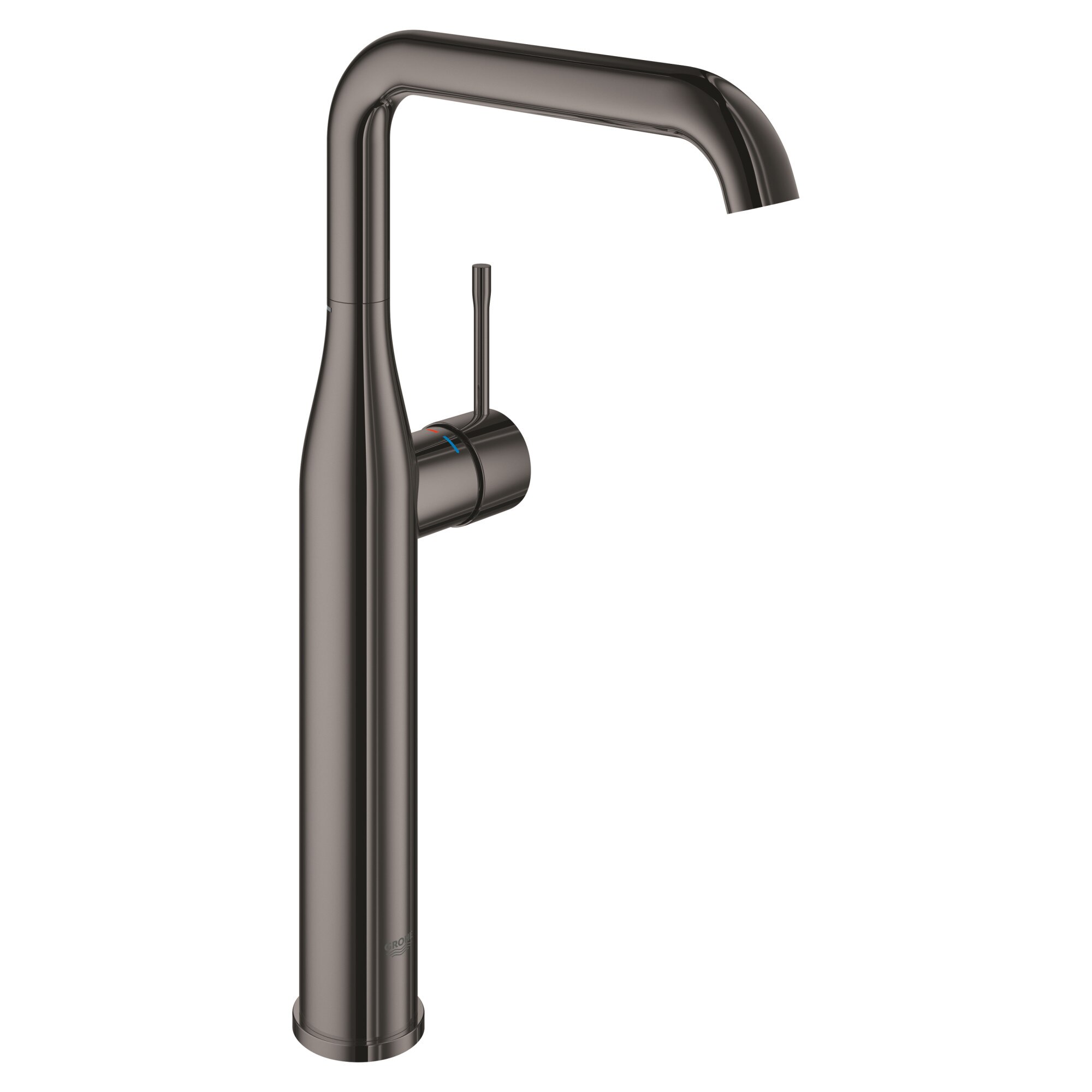 Baterie lavoar Grohe Essence 32901A01, 3/8'', monocomanda, marimea XL, pivotanta, lucios, hard graphite