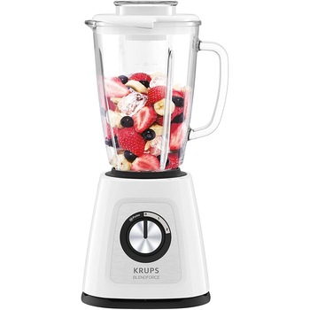 Blender fix Krups Blendforce KB4351, 800 W, 1.75 l, 6 lame, 2 viteze, functie Pulse, Alb Blender fix Krups Blendforce KB4351, 800 W, 1.75 l, 6 lame, 2 viteze, functie Pulse, Alb