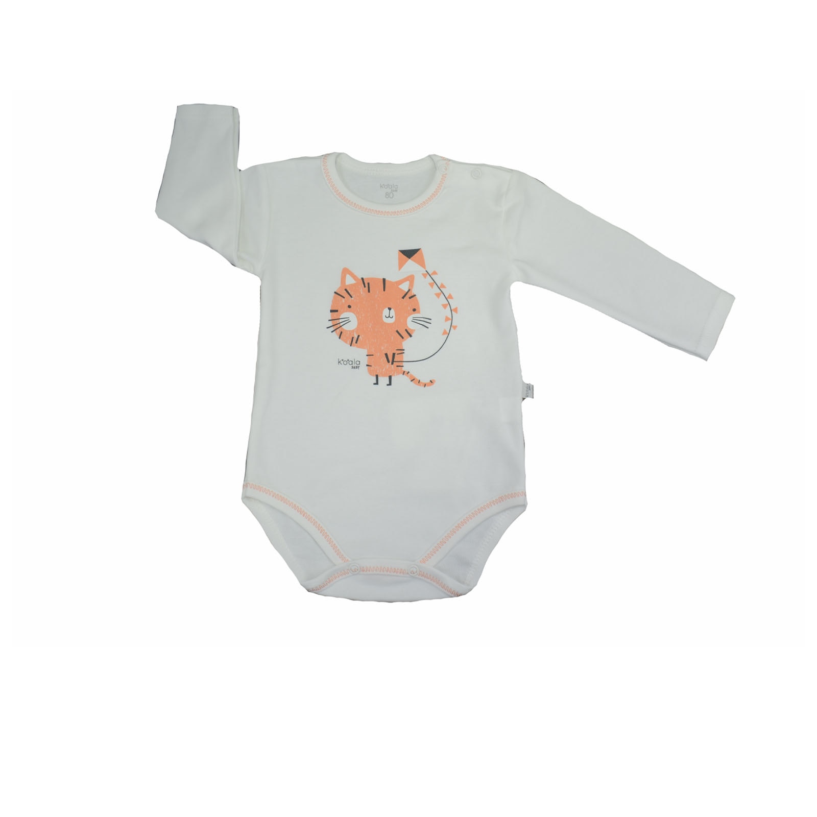 Body cu maneca lunga pentru copii Koala Tasmania 08-632, Crem 56546