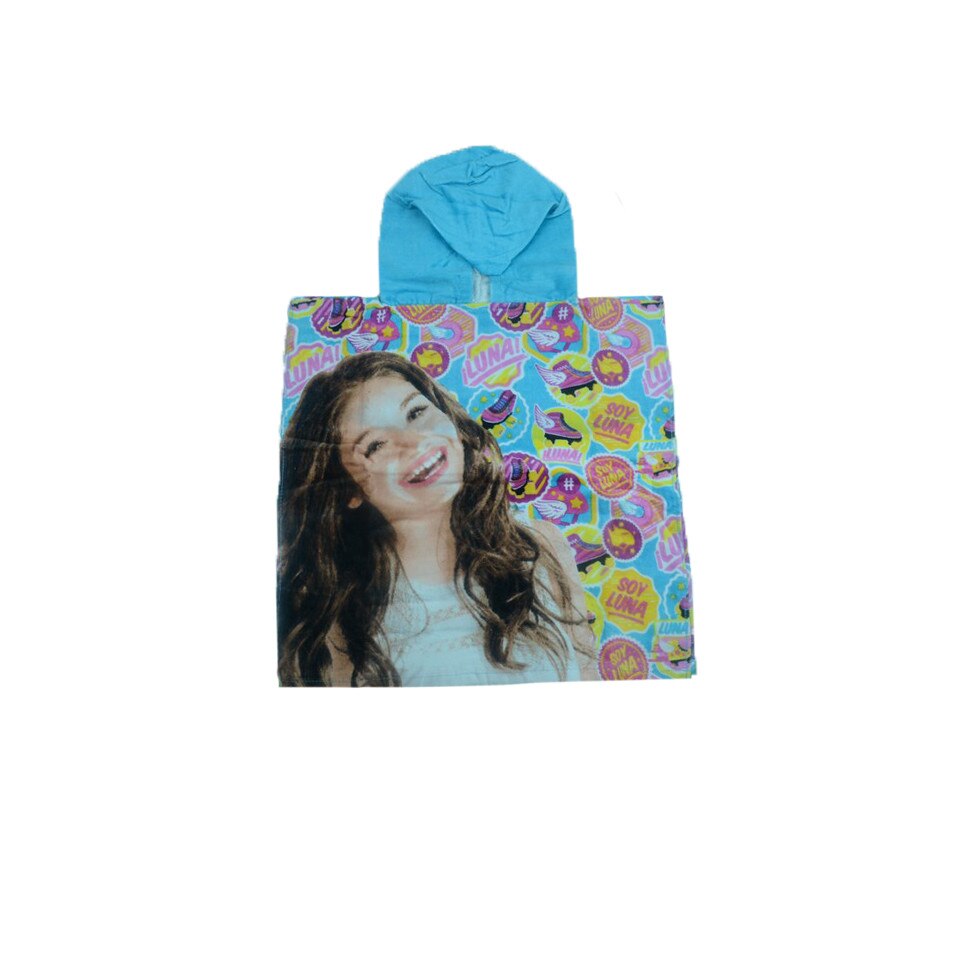 Prosop cu gluga fetite 60 x 120 cm Sun City Soy Luna QE1785M, Multicolor 60 x 120 cm