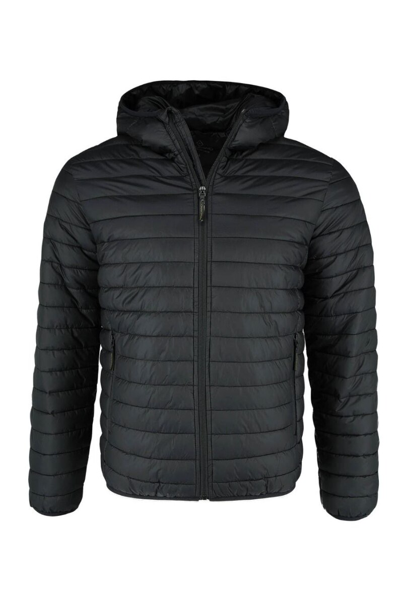 Geaca cu fermoar Volcano J-Hamilton, Nylon, Negru
