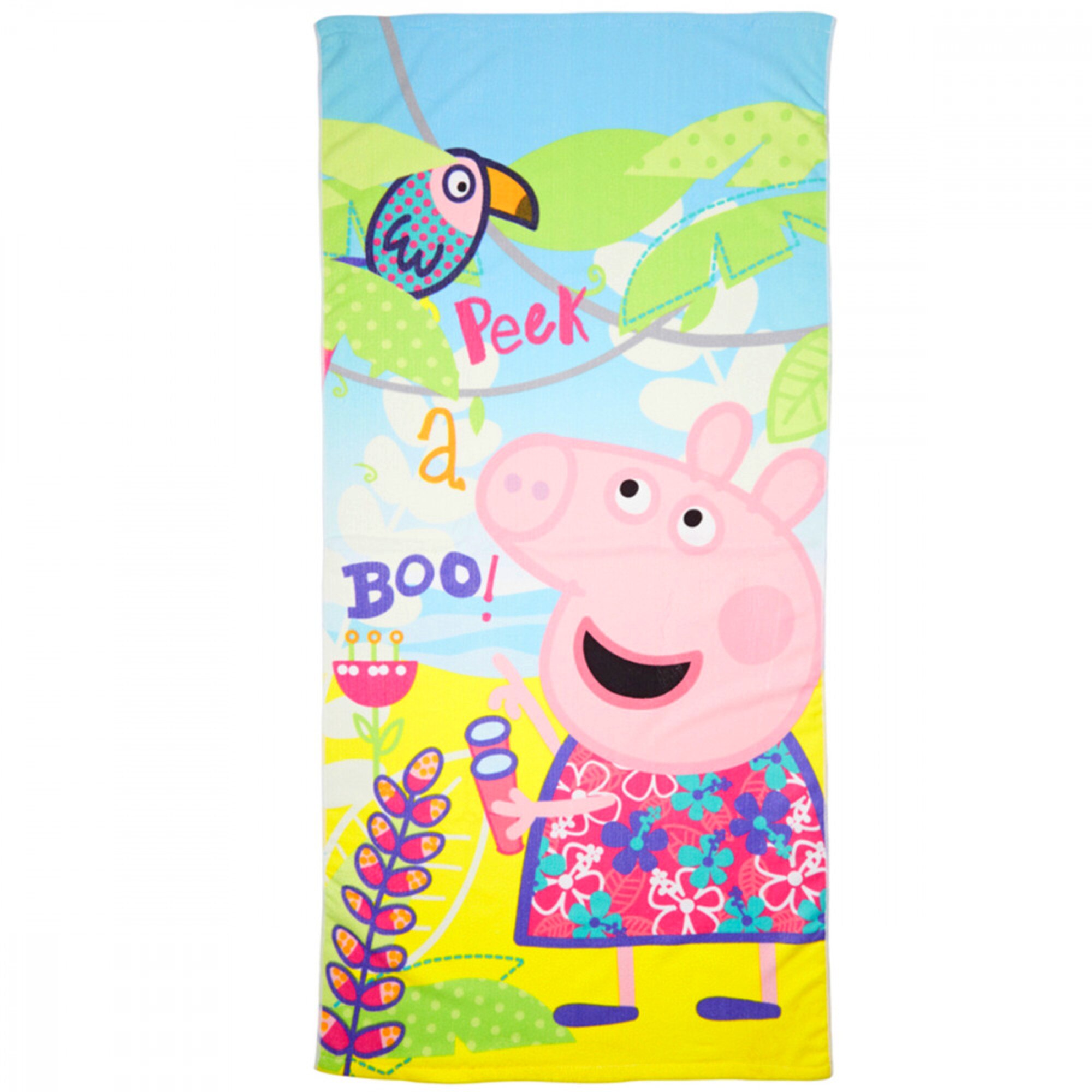 Prosop de plaja Peppa Pig, roz, 70 x 140 cm
