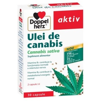 Ulei de canabis, 30 capsule, Doppelherz Aktiv Ulei de canabis, 30 capsule, Doppelherz Aktiv