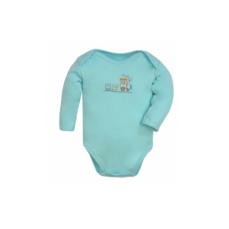 Body cu maneca lunga pentru baieti Koala Train A01-091, Turcoaz 62 cm